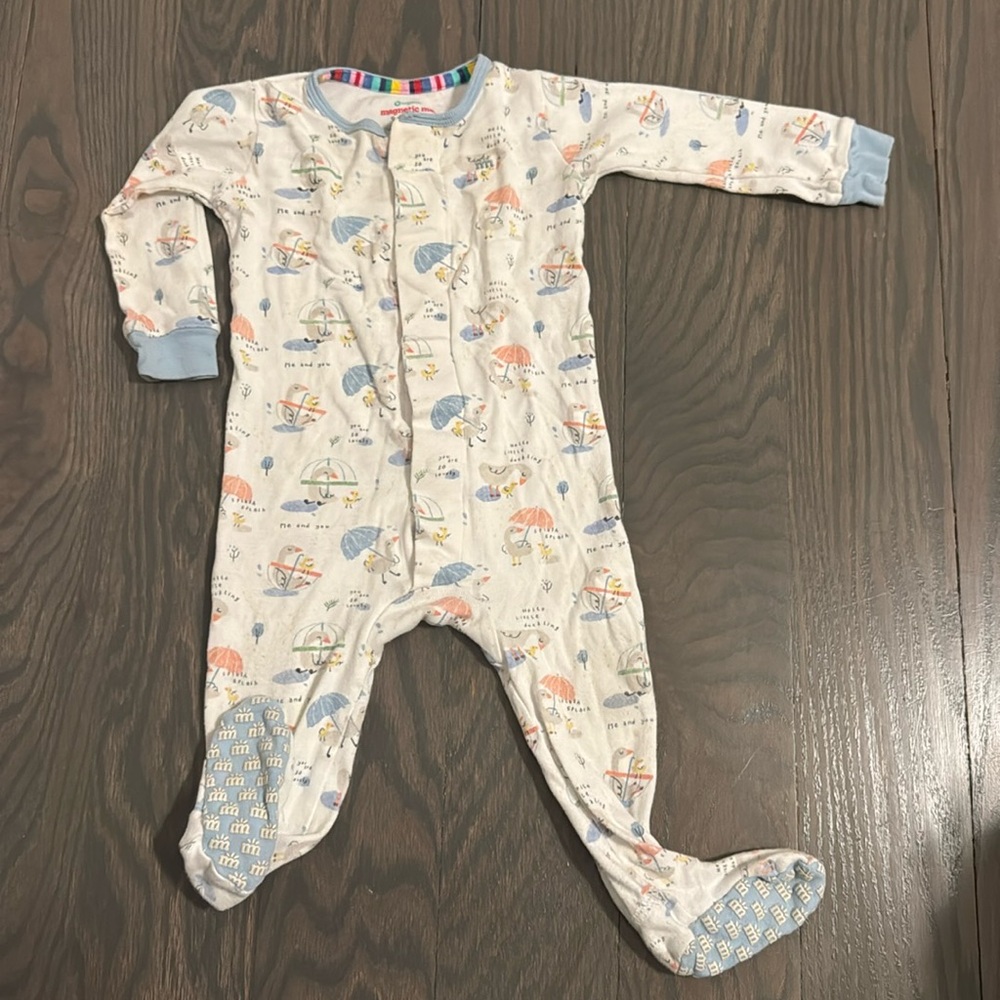 Magnetic Me Footie - organic cotton